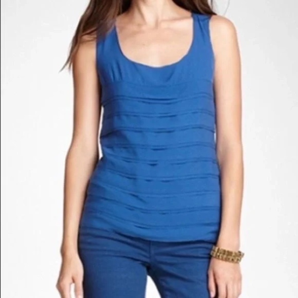 Tory Burch 100% Silk Sleeveless Top – Blue – Size 8